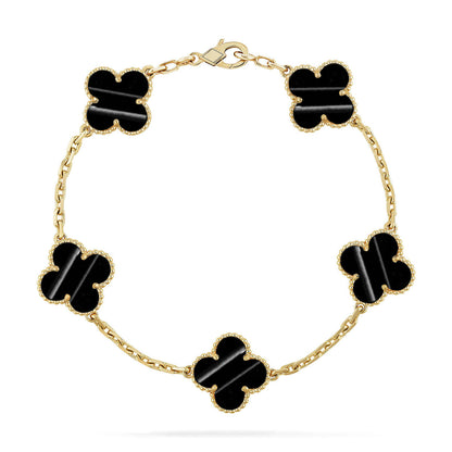 [Elowen Jewels] CLOVER 5 MOTIF PULSAR STONE BRACELET COLLECTION