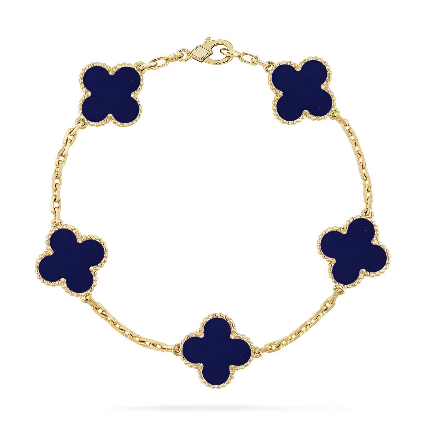 [Elowen Jewels]CLOVER 5 MOTIF LAPIS LAZULI BRACELET COLLECTION