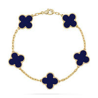 [Elowen Jewel]CLOVER 5 MOTIF LAPIS LAZULI BRACELET COLLECTION