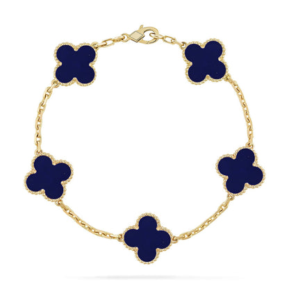[Elowen Jewels]CLOVER 5 MOTIF LAPIS LAZULI BRACELET COLLECTION