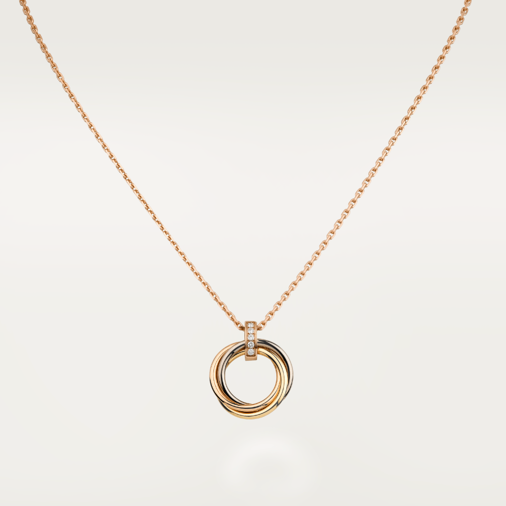 [Elowen Jewels]TRINITY NECKLACE GOLD  DIAMONDS
