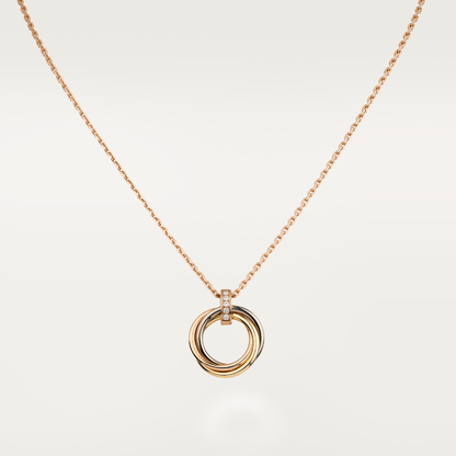 [Elowen Jewels]TRINITY NECKLACE GOLD  DIAMONDS