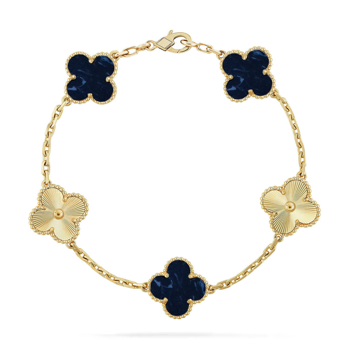 [Elowen Jewels]CLOVER 5 MOTIF PIETERSITE BRACELET COLLECTION