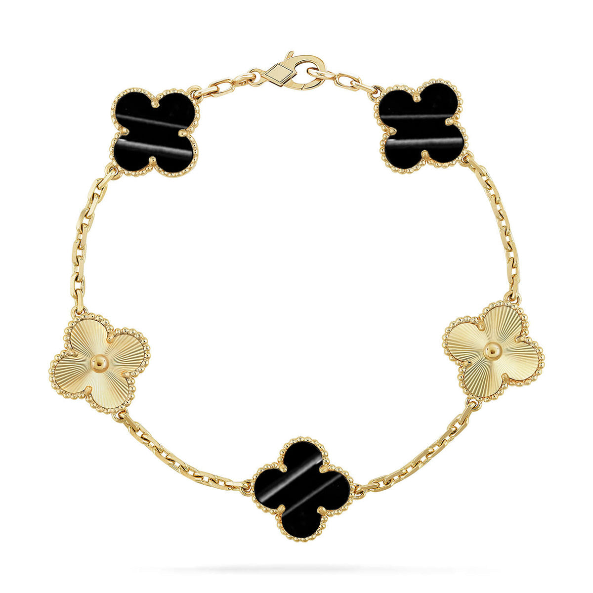 [Elowen Jewels] CLOVER 5 MOTIF PULSAR STONE BRACELET COLLECTION