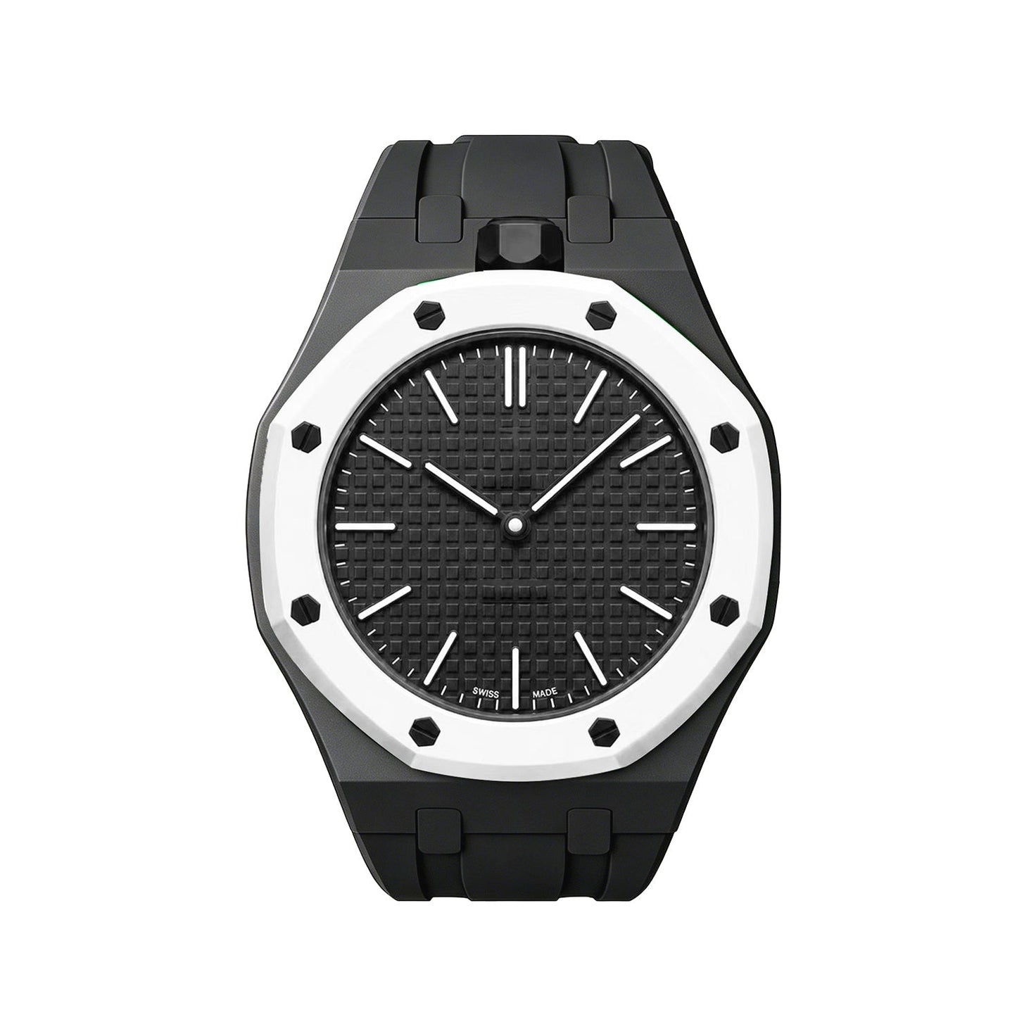 Oak Pop Exclusive Black Silicone Strap