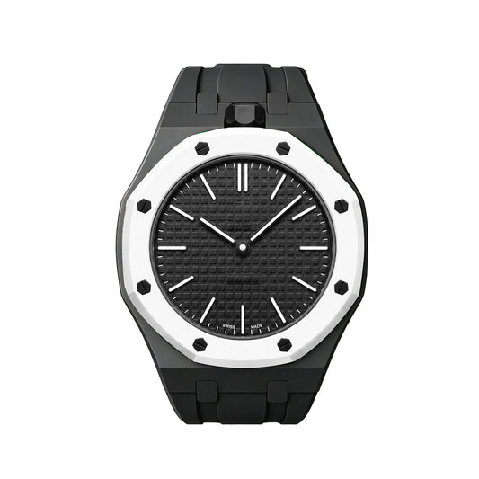Oak Pop Exclusive Black Silicone Strap