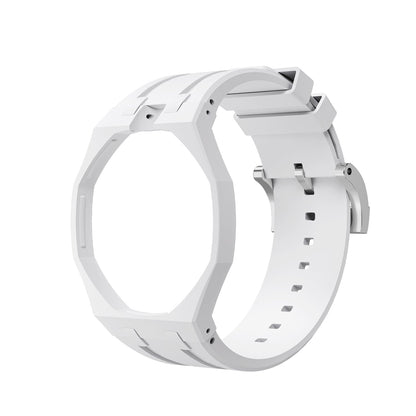 Oak Pop Exclusive  White Silicone Strap