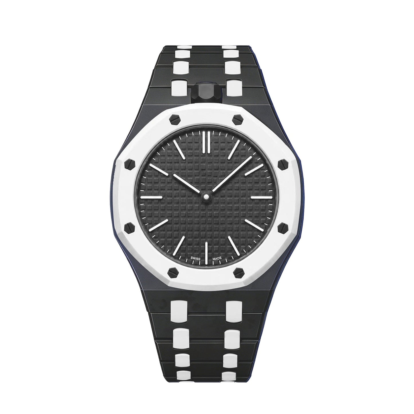 Oak Pop Exclusive Black And White Bioceramic Strap