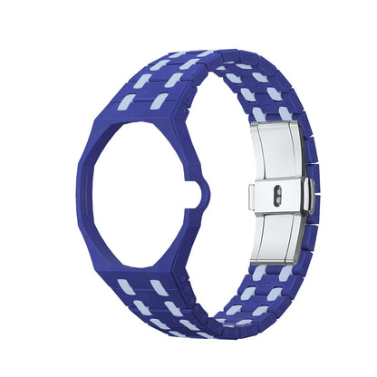Oak Pop Exclusive Dark Blue And Light Blue Bioceramic Strap