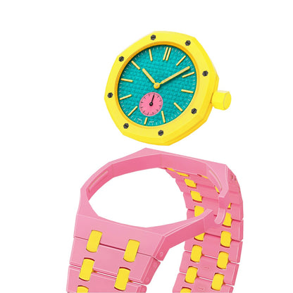 Oak Pop Exclusive Pink And Yellow Bioceramic Strap