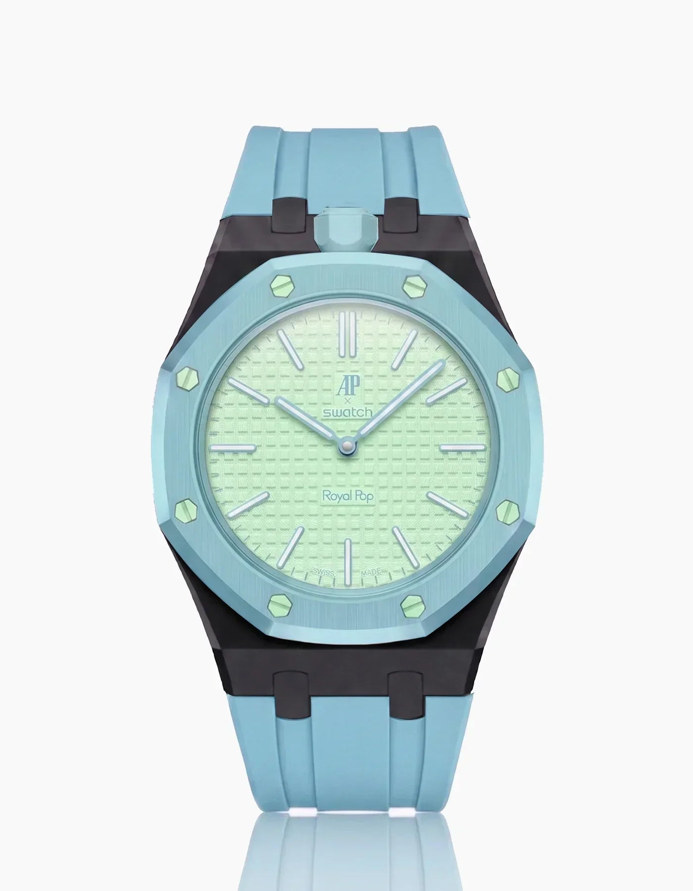 Silicone Strap & Case  Royal Pop  Blaue Acht(Customize  Colors)