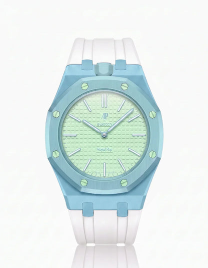 Silicone Strap & Case  Royal Pop  Blaue Acht(Customize  Colors)