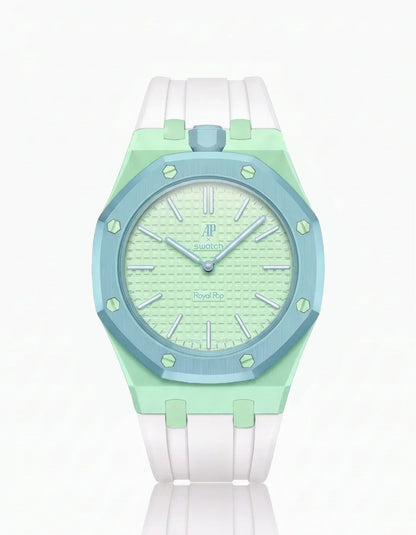 Silicone Strap & Case  Royal Pop  Blaue Acht(Customize  Colors)