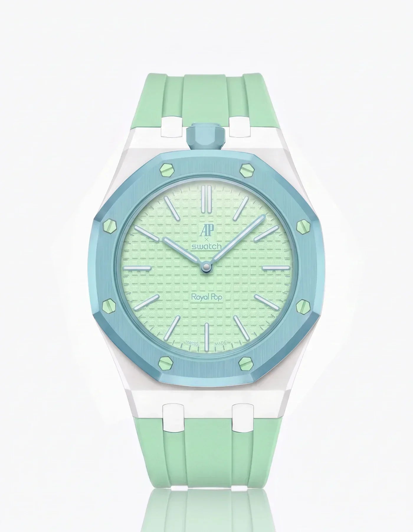 Silicone Strap & Case  Royal Pop  Blaue Acht(Customize  Colors)