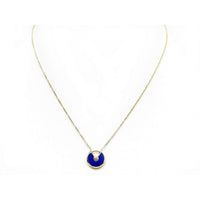 [Elowen Jewel]AMULETTE ROSE GOLD AGATE NECKLACE