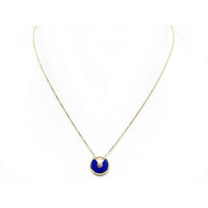 [Elowen Jewels]AMULETTE ROSE GOLD AGATE NECKLACE