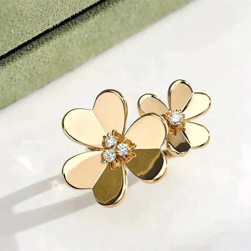 [Elowen Jewels]CLOVER COMOS GOLD DIAMOND RING