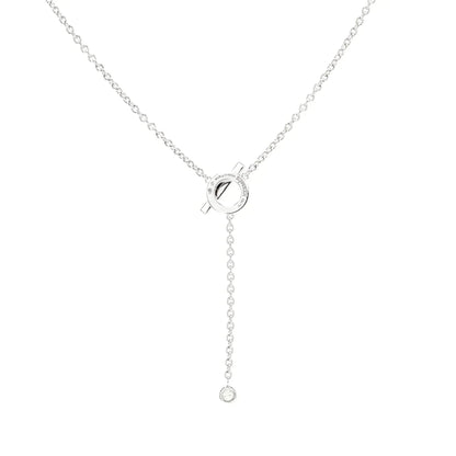 [Elowen Jewels]FINESSE SILVER DIAMOND NECKLACE
