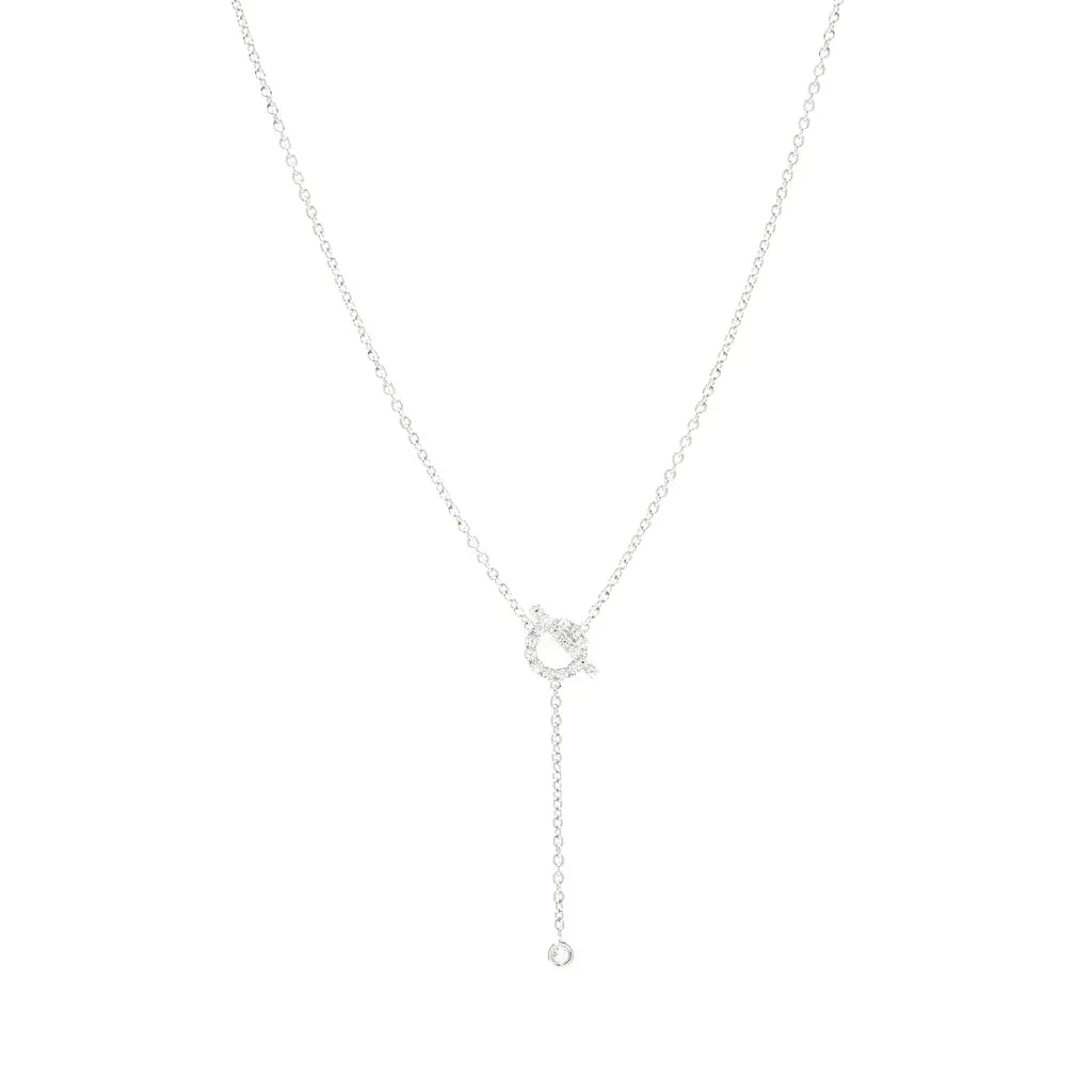 [Elowen Jewels]FINESSE SILVER DIAMOND NECKLACE