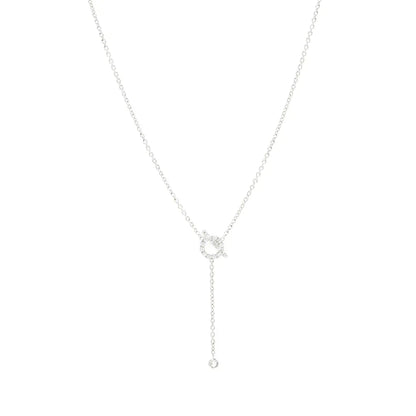 [Elowen Jewels]FINESSE SILVER DIAMOND NECKLACE