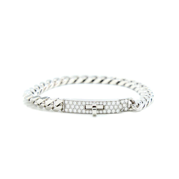 [Elowen Jewels]KELLY CHAIN SILVER DIAMOND BRACELET