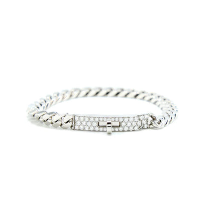 [Elowen Jewels]KELLY CHAIN SILVER DIAMOND BRACELET