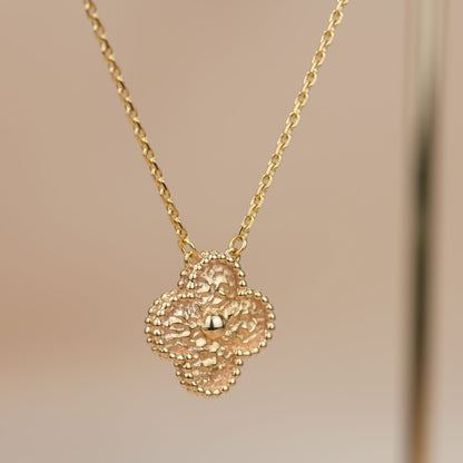 [Elowen Jewels]CLOVER 15MM  BRONZING NECKLACE