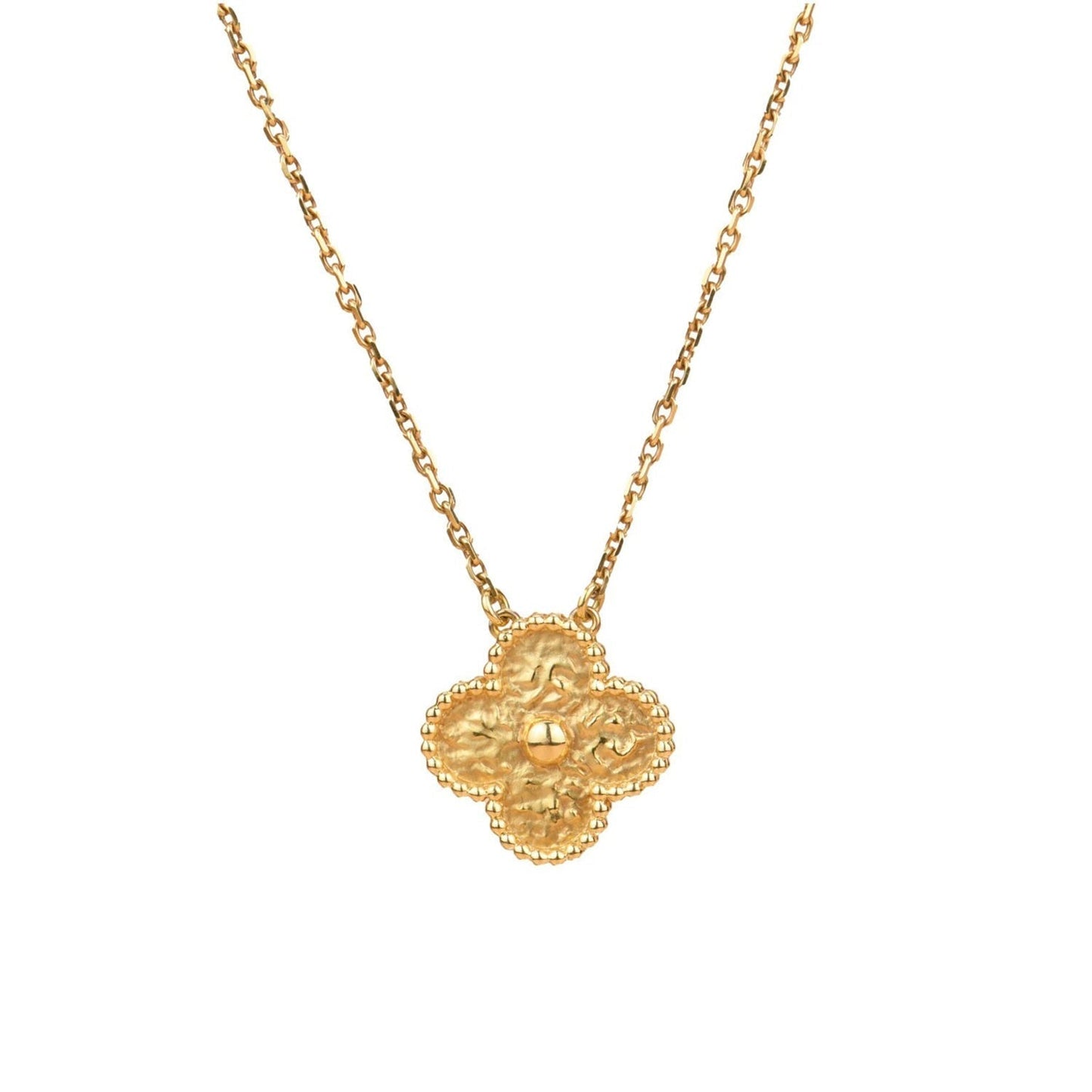 [Elowen Jewels]CLOVER 15MM  BRONZING NECKLACE