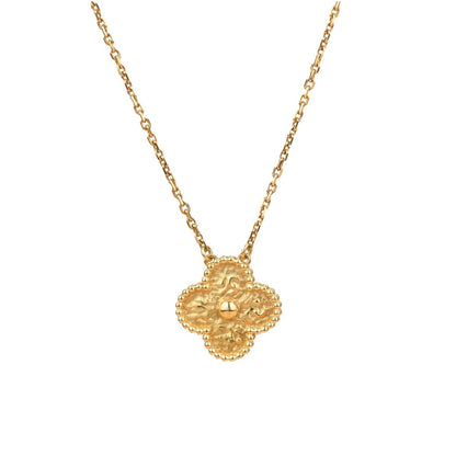 [Elowen Jewels]CLOVER 15MM  BRONZING NECKLACE