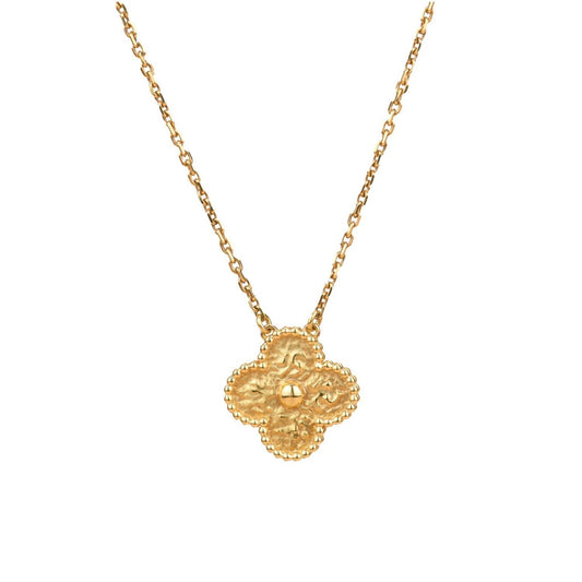 [Elowen Jewels]CLOVER 15MM  BRONZING NECKLACE