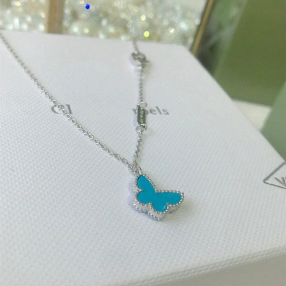 [Elowen Jewels]BUTTERFLY TURQUOISE BUTTERFLY BRACELET SILVER