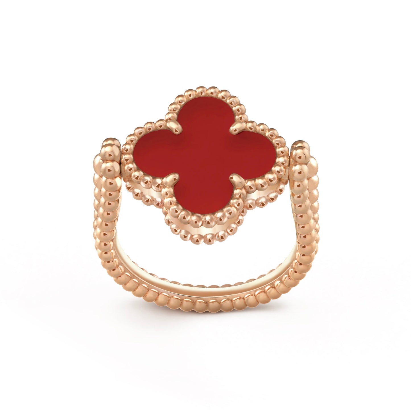 [Elowen Jewels]CLOVER RIVERSIBLE PINK GOLD RING