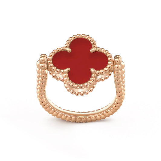 [Elowen Jewels]CLOVER RIVERSIBLE PINK GOLD RING