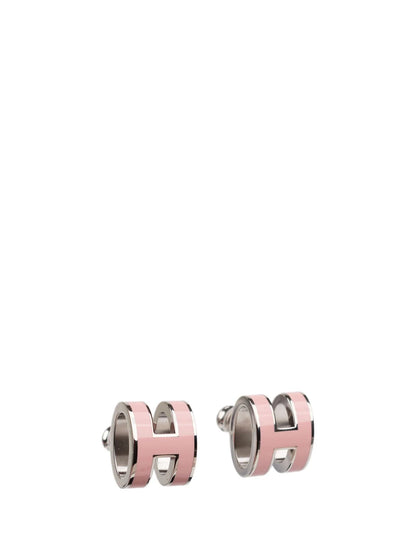 [Elowen Jewels]MINI POP H SILVER EARRINGS PINK