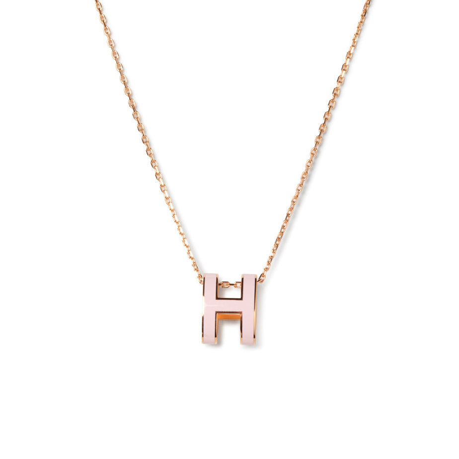 [Elowen Jewels]POP H PEDANT PINK GOLD
