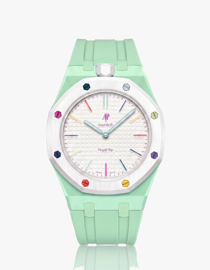 Silicone Strap & Case  Royal Pop Huit Blanc(Customize  Colors)