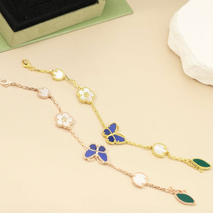 [Elowen Jewels]LUCKY SPRING BUTTERFLY 5 MOTIF BRACELET