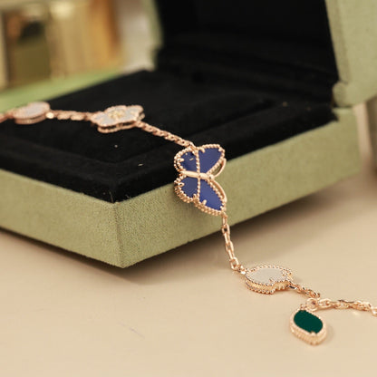 [Elowen Jewels]LUCKY SPRING BUTTERFLY 5 MOTIF BRACELET