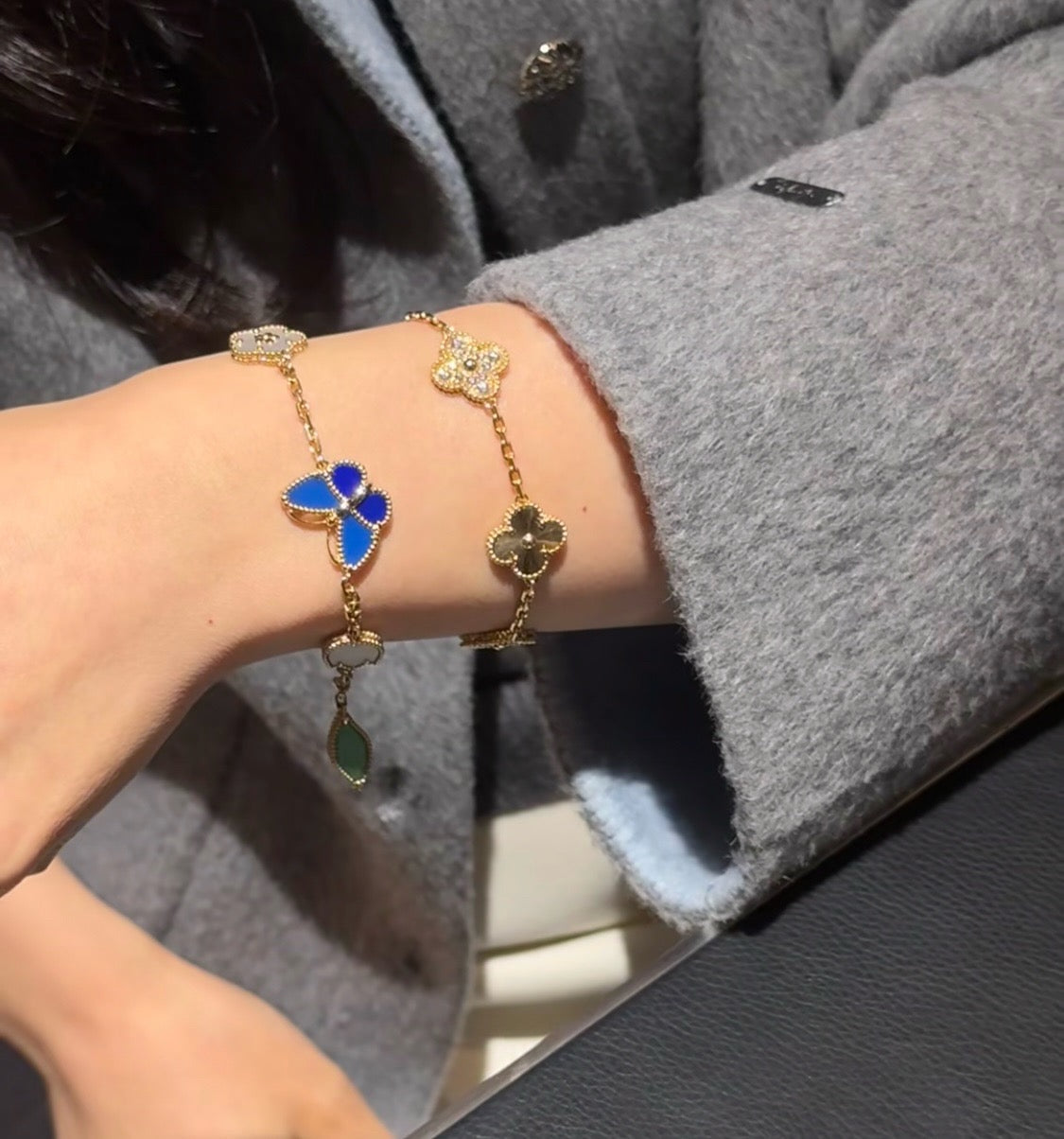 [Elowen Jewels]LUCKY SPRING BUTTERFLY 5 MOTIF BRACELET