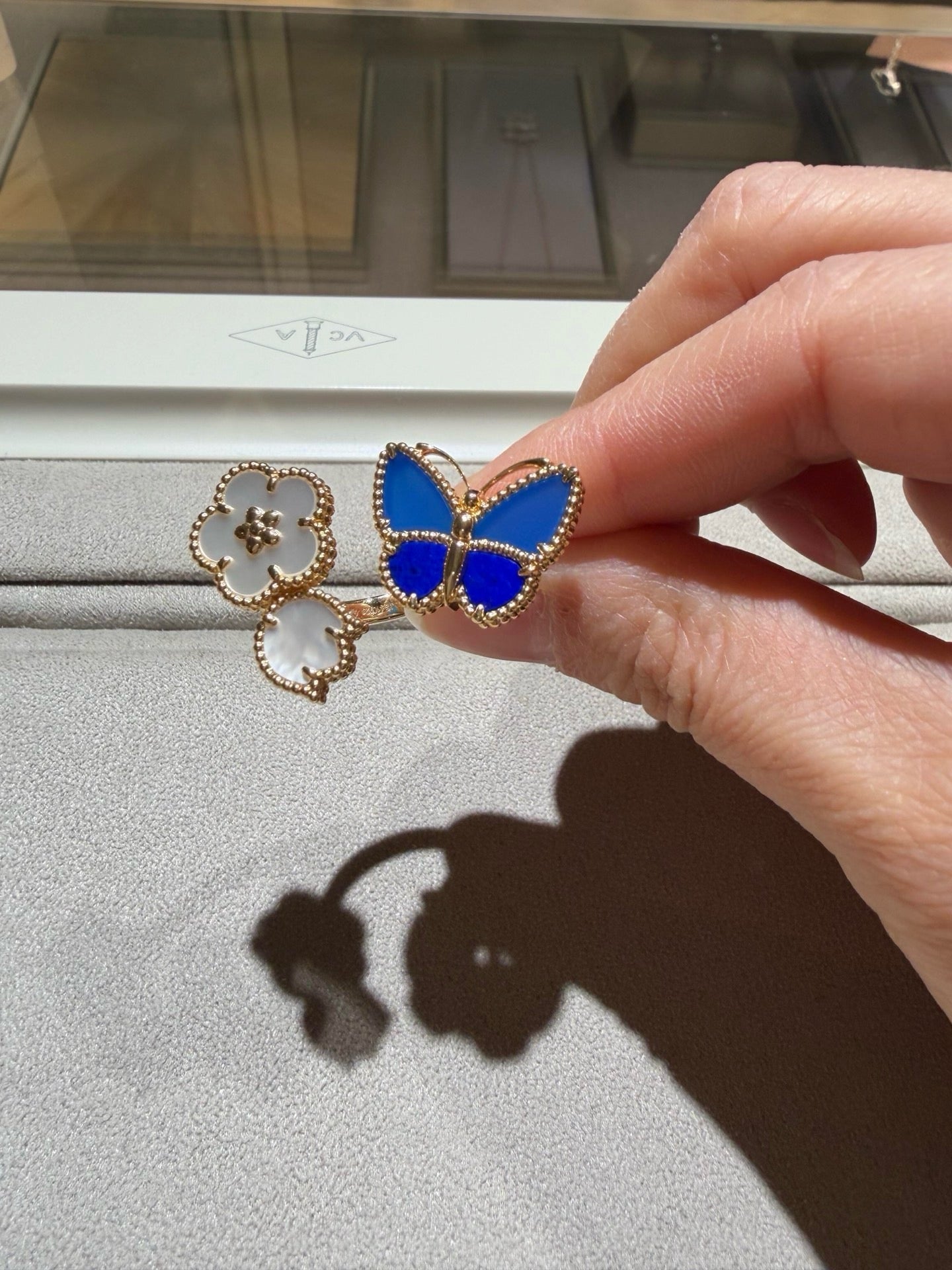 [Elowen Jewels]LUCKY SPRING BUTTERFLY OPEN-FACE RINGS