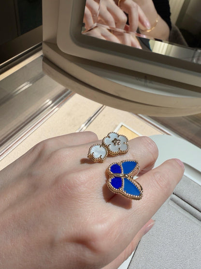 [Elowen Jewels]LUCKY SPRING BUTTERFLY OPEN-FACE RINGS