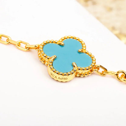 [Elowen Jewels] CLOVER 5 MOTIF TURQUOISE BRACELET COLLECTION