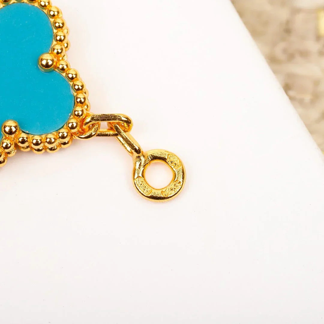 [Elowen Jewels] CLOVER 5 MOTIF TURQUOISE BRACELET COLLECTION