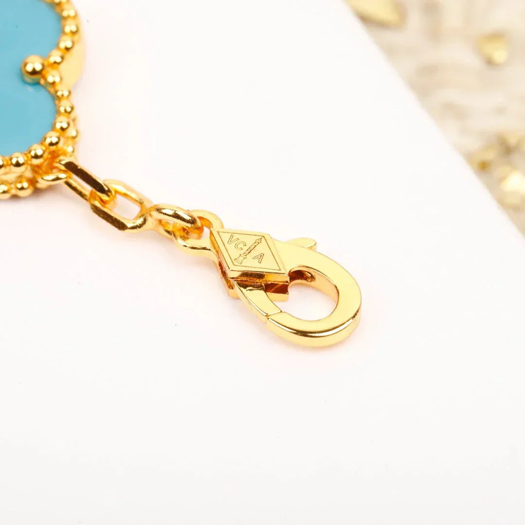 [Elowen Jewels] CLOVER 5 MOTIF TURQUOISE BRACELET COLLECTION