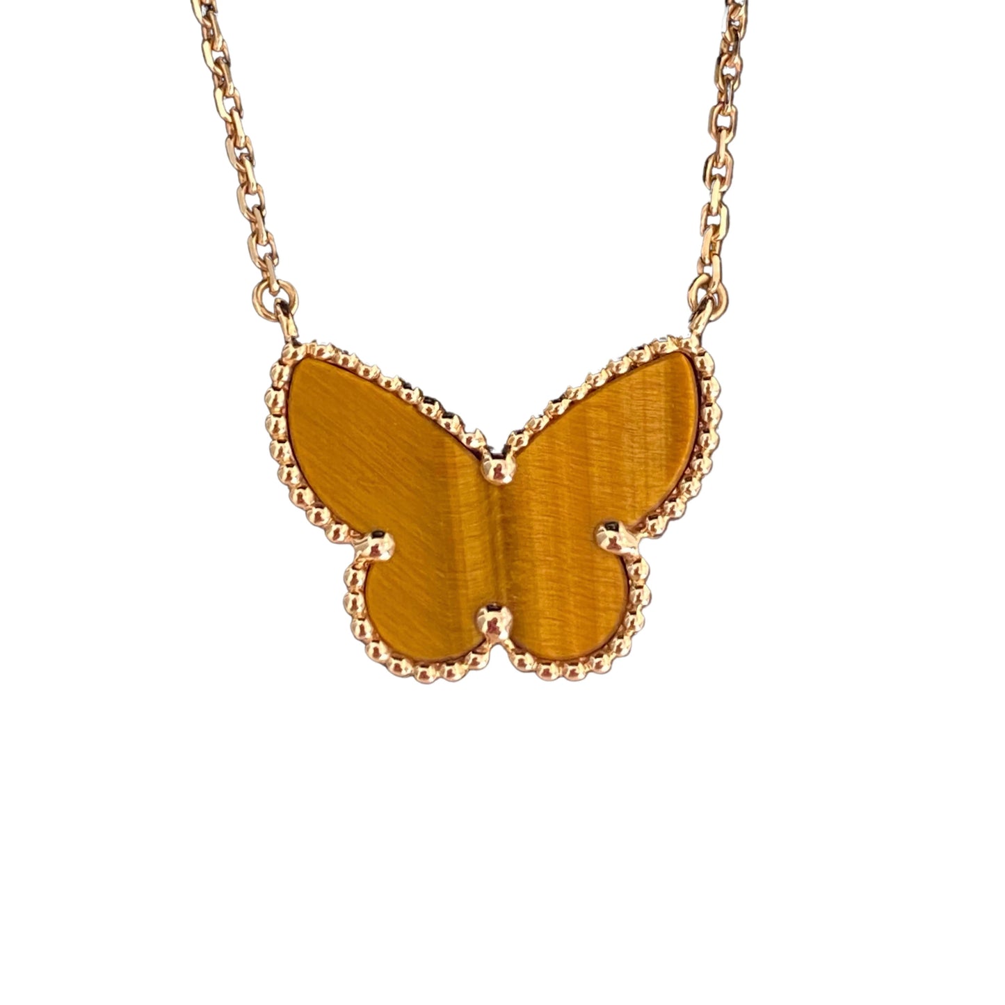 [Elowen Jewels] TIGER__ EYE BUTTERFLY NECKLACE