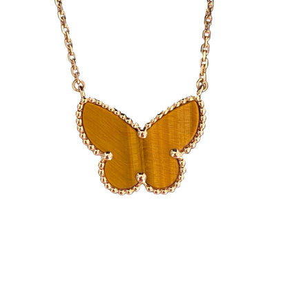 [Elowen Jewels] TIGER__ EYE BUTTERFLY NECKLACE