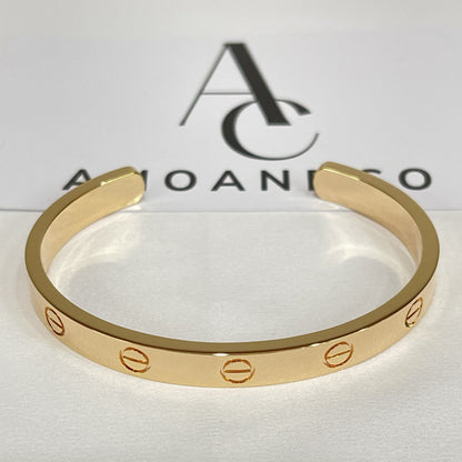 [Elowen Jewels]LOVE BRACELET 6.1MM OPEN CUFF