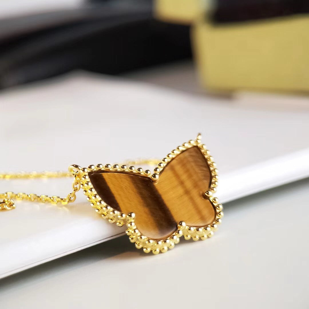 [Elowen Jewels] TIGER__ EYE BUTTERFLY NECKLACE