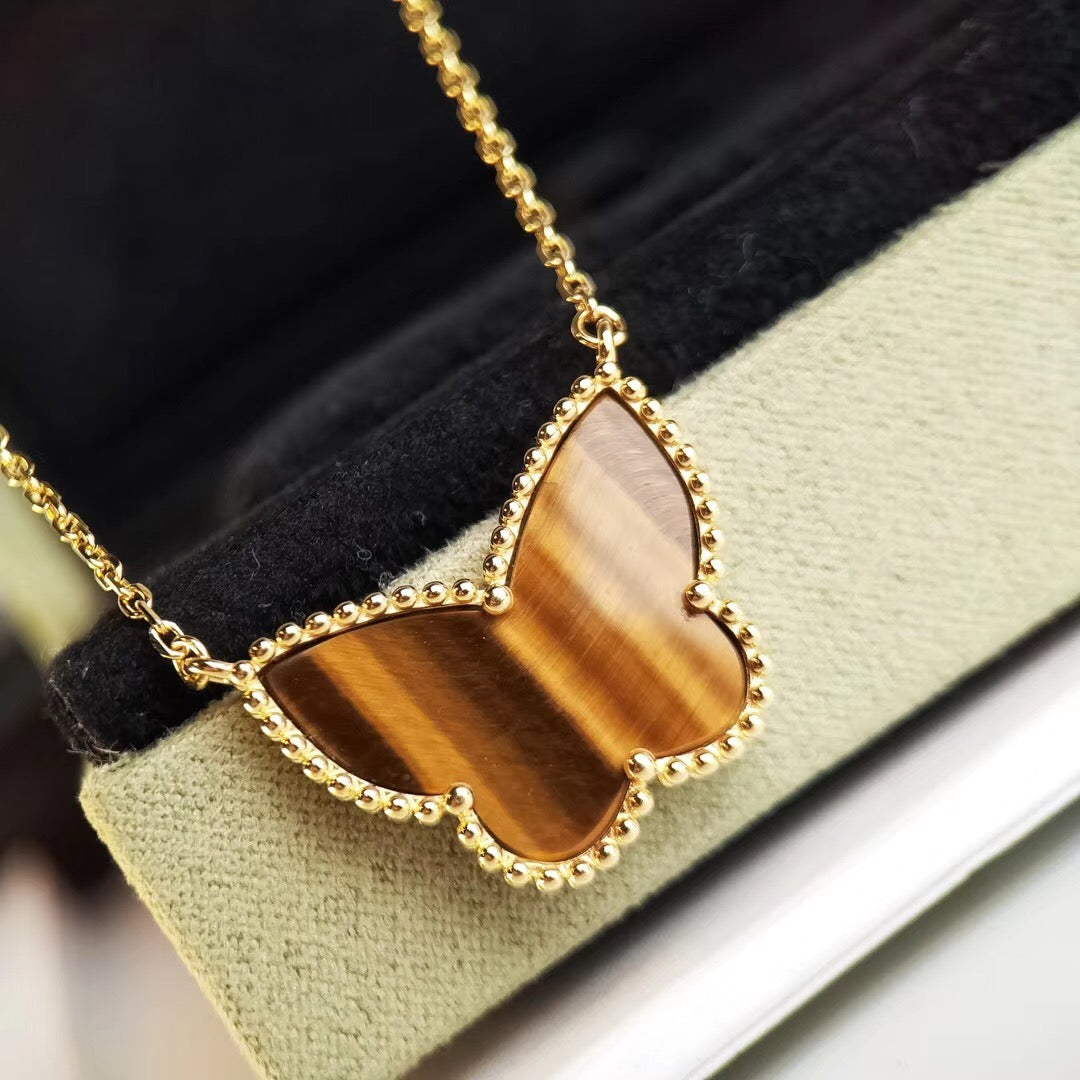 [Elowen Jewels] TIGER__ EYE BUTTERFLY NECKLACE