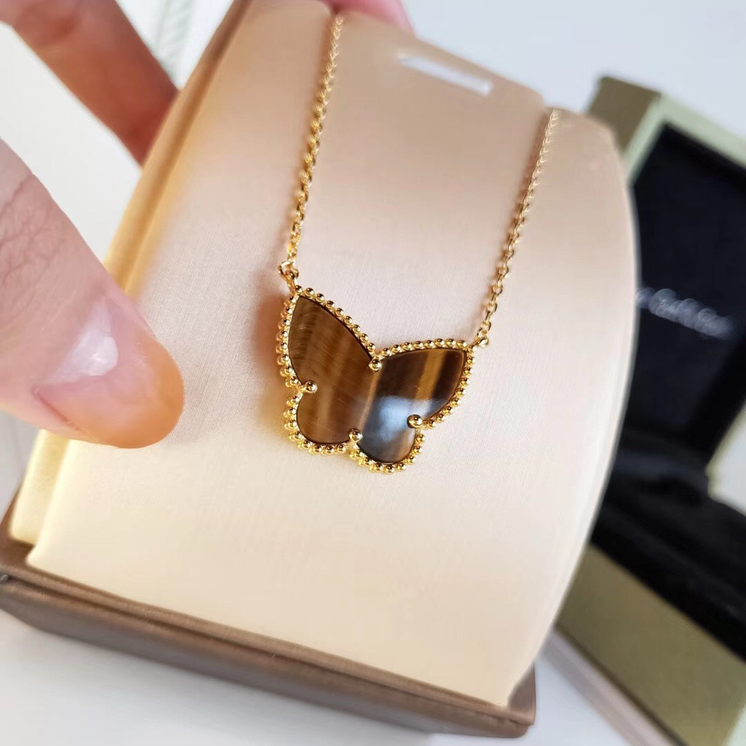 [Elowen Jewels] TIGER__ EYE BUTTERFLY NECKLACE